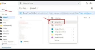 Cara Upload File Ke Google Drive di Laptop