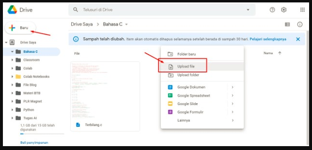 Cara Upload File Ke Google Drive di Laptop