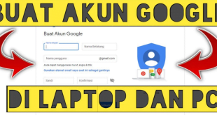 cara daftar akun google di laptop