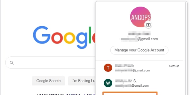 cara login google di laptop