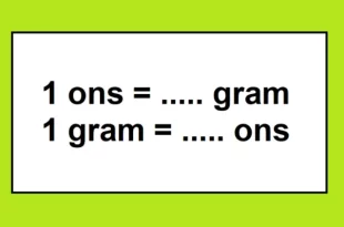1 ons berapa gram 0