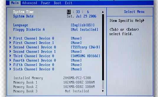 cara masuk bios laptop hp 0