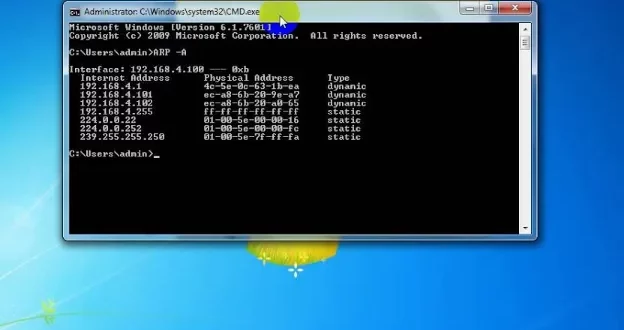 cara melihat ip komputer 0