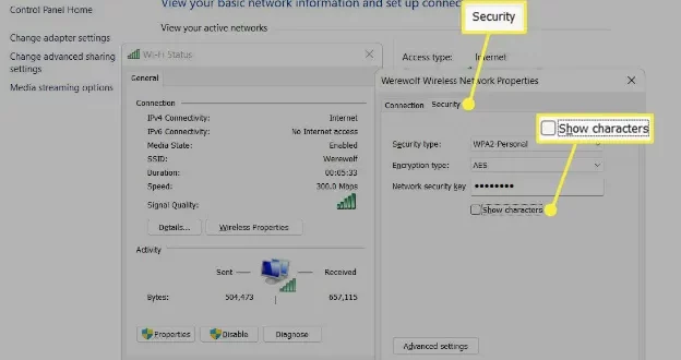cara melihat password wifi di laptop windows 11 0