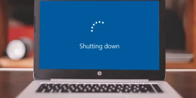 cara shut down laptop 0