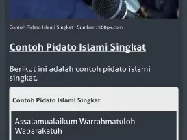 contoh pidato singkat 0