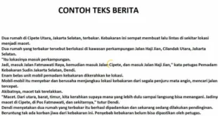 contoh teks berita 0
