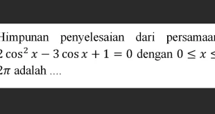 himpunan penyelesaian dari 0