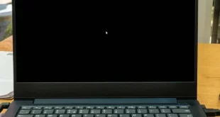 kenapa layar laptop hitam 0