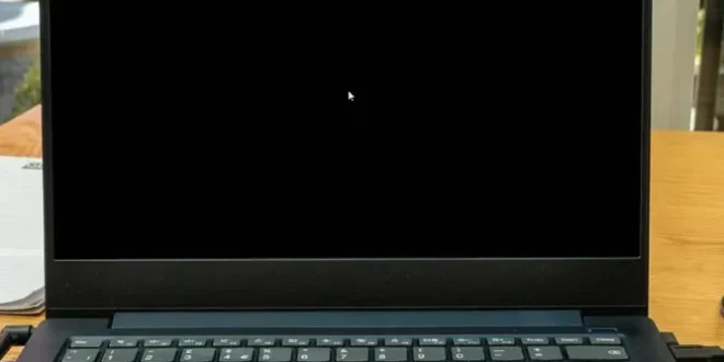 kenapa layar laptop hitam 0