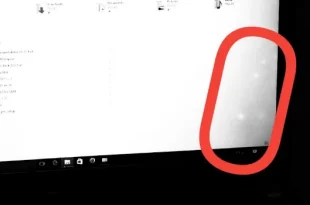 layar laptop bercak putih 0