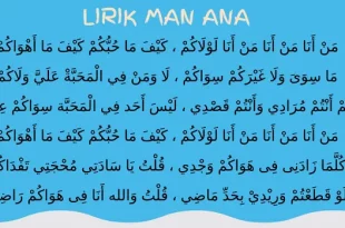 lirik lagu man ana 0