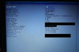 masuk bios laptop hp 0