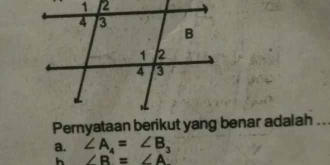 pernyataan berikut yang benar adalah 0