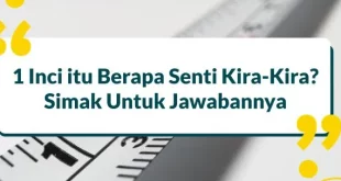 1 inci itu berapa senti sih 0