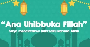 ana uhibbuka fillah artinya 0