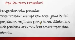apa itu teks prosedur 0
