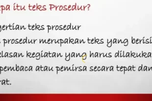 apa itu teks prosedur 0