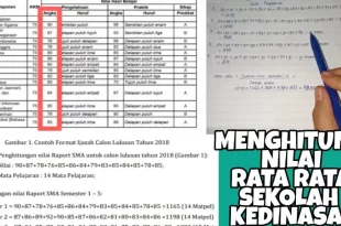 cara menghitung nilai rata rata raport 0