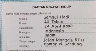 cara mengisi daftar riwayat hidup 0
