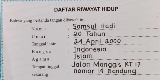 cara mengisi daftar riwayat hidup 0