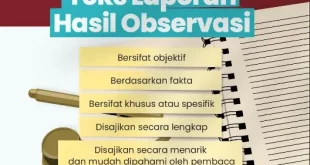 ciri ciri teks laporan hasil observasi 0