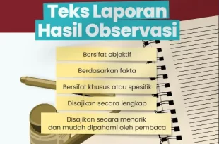 ciri ciri teks laporan hasil observasi 0