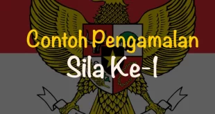 contoh pengamalan sila ke 1 0