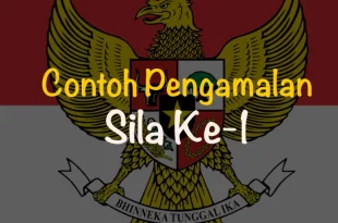 contoh pengamalan sila ke 1 0