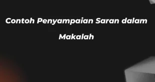 contoh saran dalam makalah 0