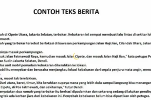 contoh teks berita singkat 0