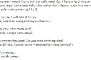 dialog bahasa inggris 2 orang singkat 0
