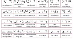 doa iftitah dan artinya 0