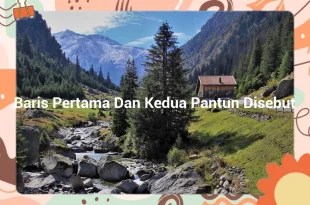 featured image baris pertama dan kedua pantun disebut 0