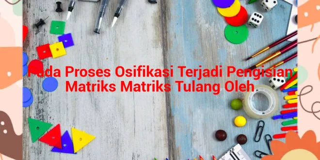 featured image pada proses osifikasi terjadi pengisian matriks matriks tulang oleh 0