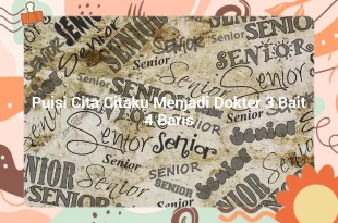 featured image puisi cita citaku menjadi dokter 3 bait 4 baris 0