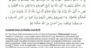 hukum tajwid surat al maidah ayat 48 0