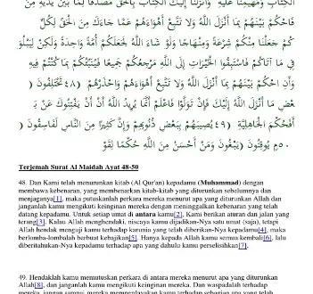hukum tajwid surat al maidah ayat 48 0