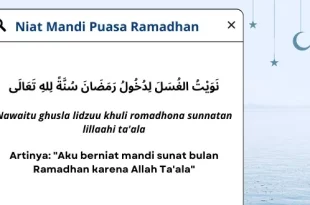 niat mandi sebelum puasa 0