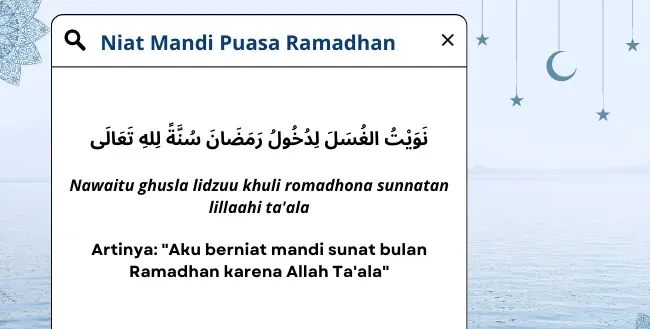 niat mandi sebelum puasa 0