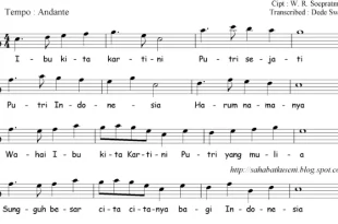 not lagu ibu kita kartini 0