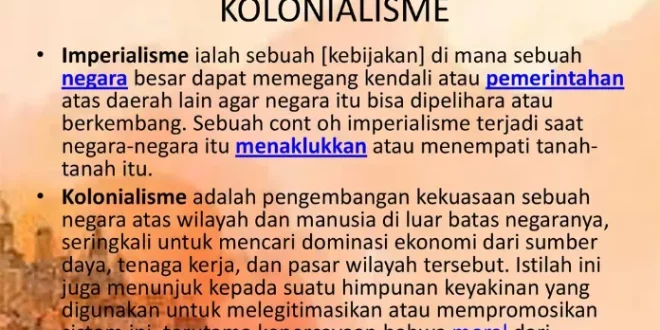 pengertian kolonialisme dan imperialisme 0