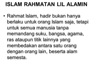 rahmatan lil alamin artinya 0