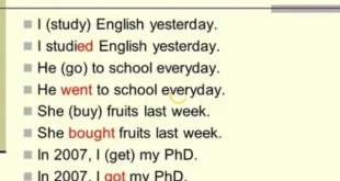 rumus simple past tense 0
