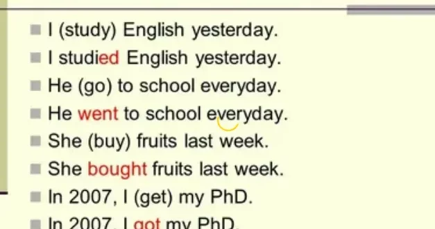 rumus simple past tense 0