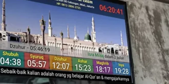 sholat dzuhur jam berapa 0