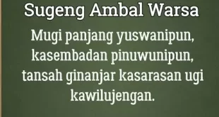 sugeng ambal warsa artinya 0