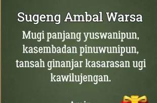 sugeng ambal warsa artinya 0