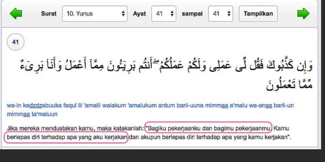 surat yunus ayat 40 41 0