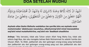 Doa Setelah Wudhu